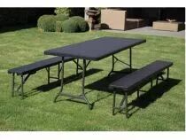 BANC PLIABLE - IMITATION ROTIN - 180 x 25 x 43 cm (FP160R)