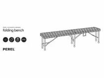 BANC PLIABLE - IMITATION ROTIN - 180 x 25 x 43 cm (FP160R)