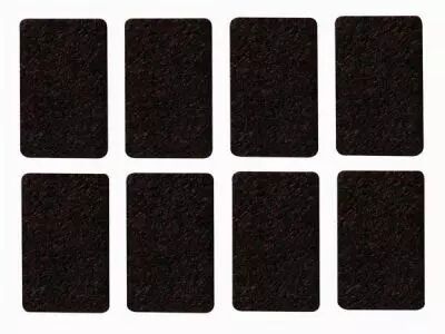 Bande feutre - rectangulaire 30mm x 48mm - 8 pcs (DTF6)