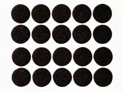 Bande feutr�e adh�sive - rond 20mm - 20 pcs (DTF1)