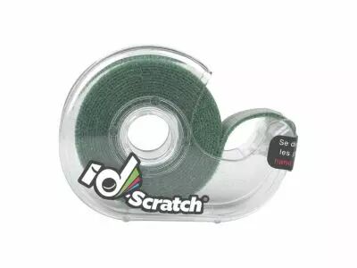 Bande velcro - bobine 2m x 2cm - couleur vert fonc� (IDS-DG)