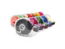 Bande velcro - bobine 2m x 2cm - couleur violet rouge (IDS-VR)