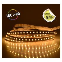 BANDEAU BLC 3000K 5M 120LED 14,4W/M IP20 24V BOITE 5ANS (751701)