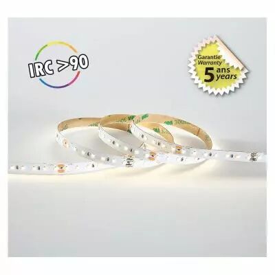 BANDEAU BLC 4000K 5M 120LED 10W/M IP20 24V 5ANS (100706)