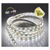 BANDEAU BLC 6000K 5M 60LED 12.4W/M IP65 24V PU BOITE 5ANS (751662)
