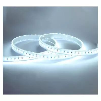 BANDEAU BLC 6000K 5M 60LED ET 9W/M IP67 12V SILICON (100419)