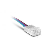 BANDEAU CABLE DOUBLE CONNECTEUR 10mm PR IP54 RGB (100451)