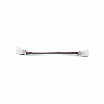 BANDEAU CABLE DOUBLE CONNECTEUR 10mm PR IP67 RGB (100461)