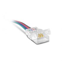 BANDEAU CABLE DOUBLE CONNECTEUR 10mm PR IP67 RGB (100461)