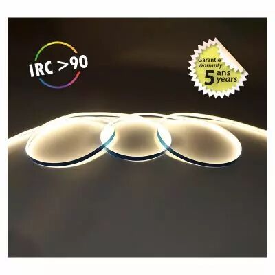 BANDEAU COB 3000K 5M 320LED/M ET 9W/M IP20 24V 5ANS (100516)