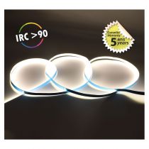 BANDEAU COB 6000K 5M 320LED/M ET 9W/M IP20 24V 5ANS (100518)