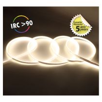 BANDEAU COB 6000K 5M 320LED/M ET 9W/M IP65 24V 5ANS (100521)