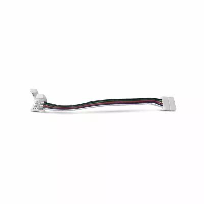 BANDEAU CONNECT DROIT D/F AVEC CABLE PR BANDEAU RGB+W IP20 12MM (100879)