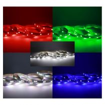 BANDEAU RGB + BLC 5M 60LED ET 9W/M IP20 24V (100425)