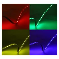 BANDEAU RGB 5M 60LED ET 9W/M IP54 12V SILICONE (100416)
