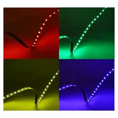 BANDEAU RGB 5M 60LED ET 9W/M IP54 24V SILICONE (100429)