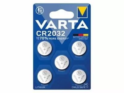 BLISTER AVEC 5 x CR2032 LITHIUM 3.0 V - 230 mAh (CR2032-5)