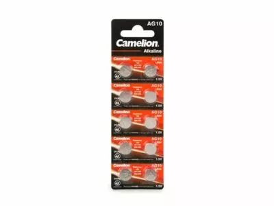 Blister de 10 Pile bouton pour livre sonore. 1.5v-68mah type compatible :D389, 389, LR1130, AG10, SR54, LR1131 (V389AC)