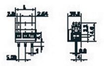 Bloc de jonction à 3 pôles et cage modulaire p:5,08