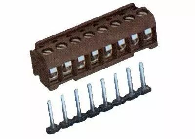 Bloc de jonction � vis 2 p�les p/connect.