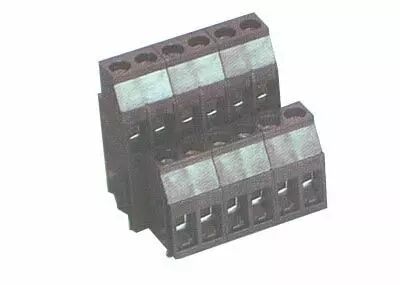 Bloc de jonction � vis 3pts pas 5,08 2niveaux
