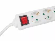 Bloc multiprise, 3 prises avec interrupteur - c&acirc;ble de 3 m (EB3S-3-G)