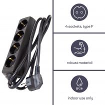 Bloc multiprise, 4 prises (EB4BL-G)