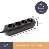 Bloc multiprise, 4 prises (EB4BL-G)