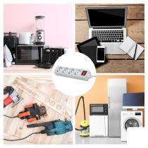 Bloc multiprise, 4 prises avec interrupteur (EB4S-G)