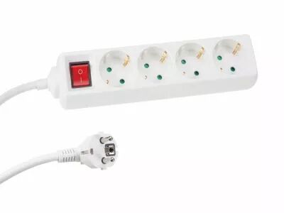Bloc multiprise, 4 prises avec interrupteur (EB4S-G)
