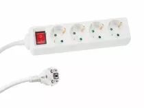 Bloc multiprise, 4 prises avec interrupteur (EB4S-G)