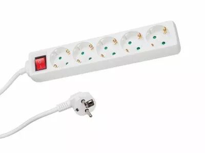 Bloc multiprise, 5 prises avec interrupteur (EB5S-G)