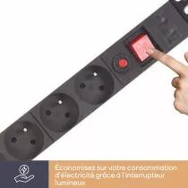 Bloc multiprise, 8 prises (EBP08PDU)