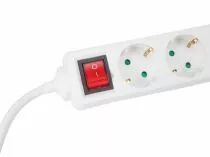 Bloc multiprises, 3 prises + interrupteur, 3 x 1.5 mm&sup2; (EB3S-G)