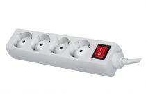 Bloc multiprises, 4 prises + interrupteur (EB4S-3-G)
