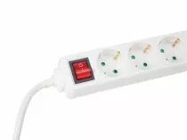 Bloc multiprises, 4 prises + interrupteur (EB4S-3-G)