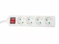 Bloc multiprises, 4 prises + interrupteur (EB4S-3-G)