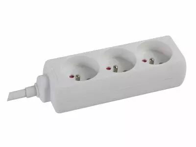 Bloc multiprises 3 prises - terre francaise - 3 x 1.5mm� (EB3)