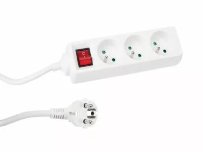 Bloc multiprises 3 prises avec interrupteur (EB3S-3)