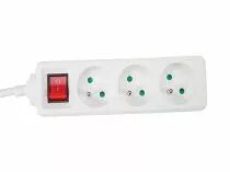 Bloc multiprises 3 prises avec interrupteur (EB3S-3)