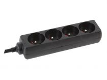 Bloc multiprises 4 prises - noir (EB4BLN)