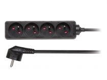 Bloc multiprises 4 prises - noir (EB4BLN)