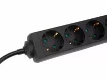 Bloc Multiprises 4 Prises Avec Gaine R&eacute;tractile - 3G1.5 - 5 M - Schuko (EB4STBHQ-5-G)