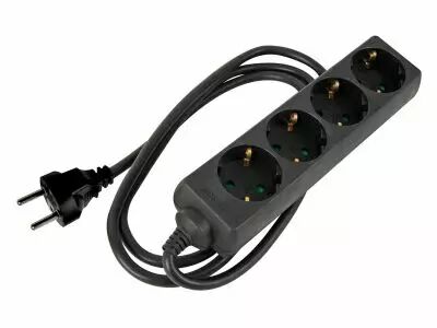 Bloc Multiprises 4 Prises Avec Gaine R�tractile - 3G2.5 - 1.5 M - Schuko (EB4STB25HQ-G)