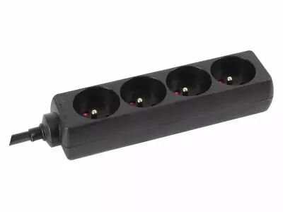 Bloc Multiprises 4 Prises Avec Gaine R�tractile - 3G2.5 - 1.5 M - Terre Fran�aise (EB4STB25HQ)