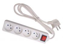 Bloc multiprises 4 prises avec interrupteur (EB4S-3)