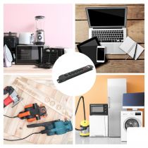 Bloc multiprises 6 prises avec protection contre les surcharges (EBP06N)