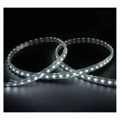 BOBINE LED 5050 1M 8W/M IP65 6000K+ ALIM (150045)