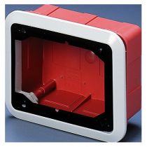Bote  encadrement pour encastrement de prises horizontales - ip44