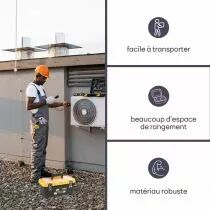 Bo&icirc;te &agrave; outils 16 &agrave; fermetures m&eacute;talliques (OM16M)